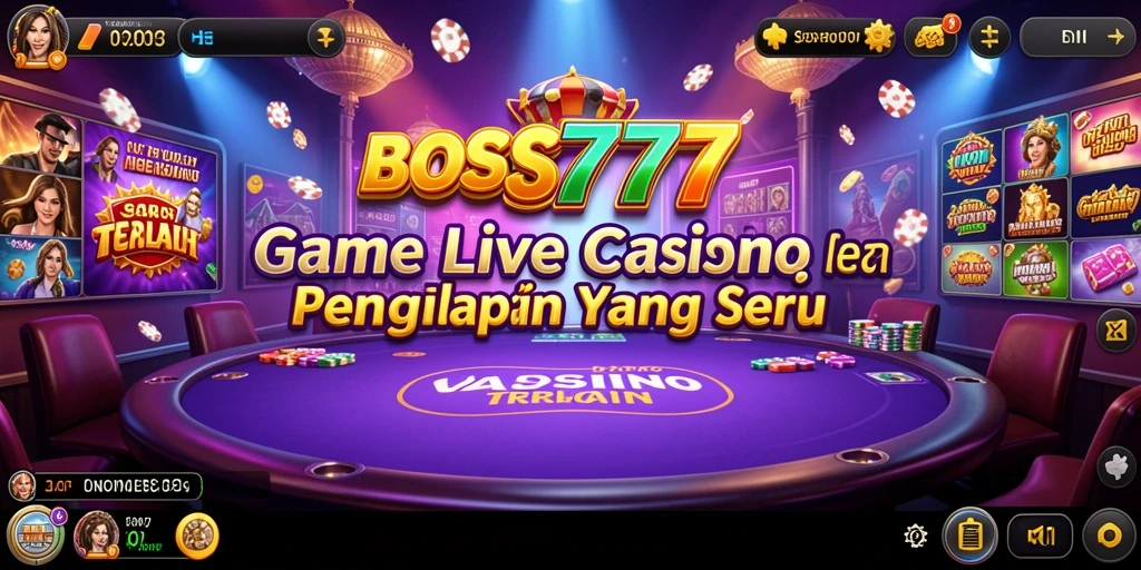 Gameplay Live Casino yang mendebarkan di BOS777 dengan dealer yang interaktif.