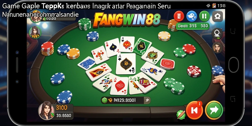 Tampilan gameplay Gaple yang seru dan menantang di FANGWIN88.