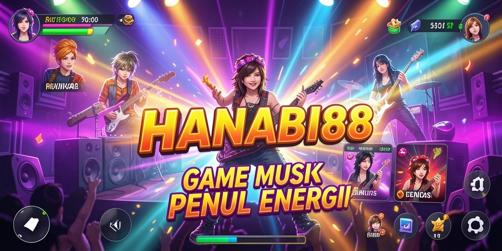 Screenshot gameplay HANABI88 menampilkan aksi seru dalam permainan musik.