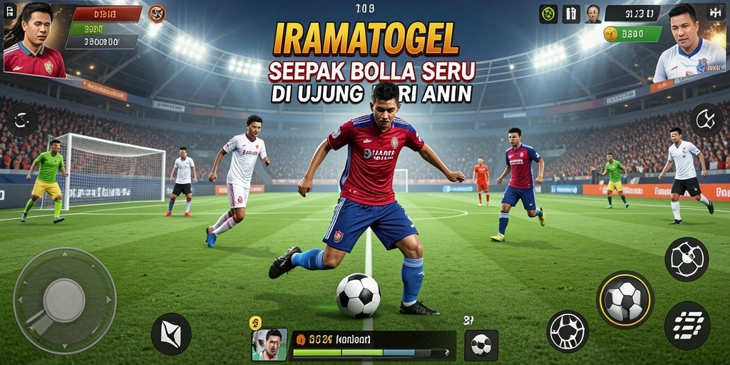 Tampilan permainan IRAMATOGEL yang penuh aksi dan strategi tim.