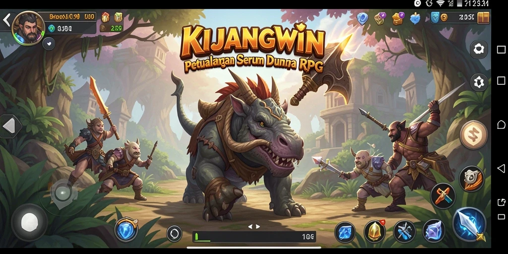 Tampilan gameplay KIJANGWIN yang menarik dan penuh aksi RPG.