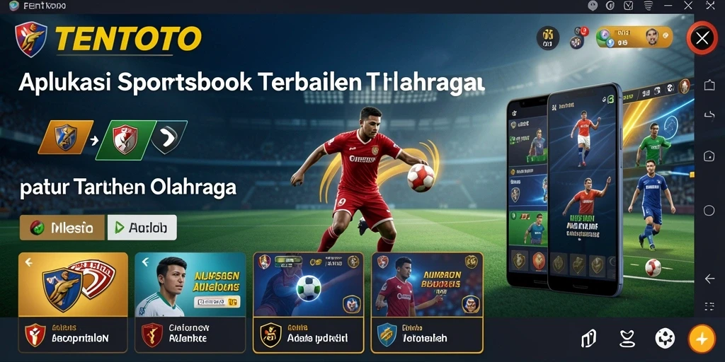 Tangkapan layar TENTOTO menampilkan antarmuka taruhan olahraga yang menarik.