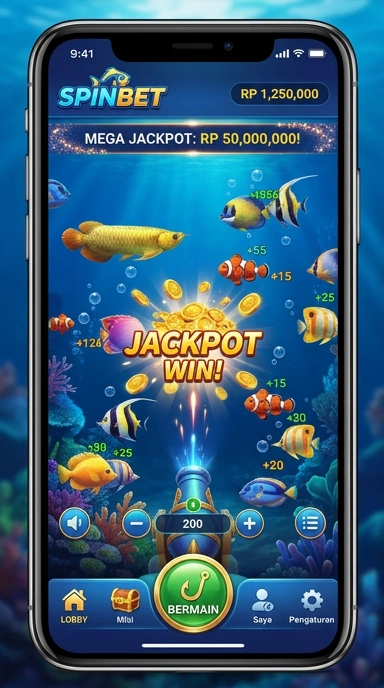 Tampilan aplikasi spinbet yang modern dan menarik.